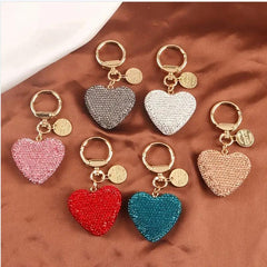 Wholesale Retro Streetwear Heart Shape Alloy Women's Bag Pendant Keychain - ChicMeto