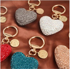 Wholesale Retro Streetwear Heart Shape Alloy Women's Bag Pendant Keychain - ChicMeto