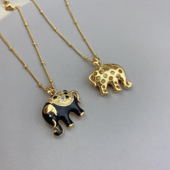 Wholesale Simple Elephant Alloy Plated Women's Pendant Necklace - ChicMeto