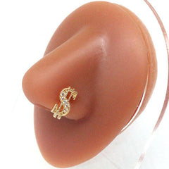 Wholesale Simple Style Butterfly Stainless Steel Plating Inlay Zircon Nose Ring - ChicMeto