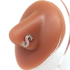 Wholesale Simple Style Butterfly Stainless Steel Plating Inlay Zircon Nose Ring - ChicMeto