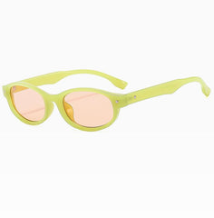 Wholesale Simple Style Classic Style Commute Color Block AC Oval Frame Full Frame Women Sunglasses - ChicMeto