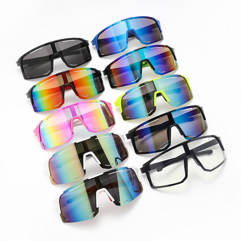 Wholesale Simple Style Commute Color Block PC Special-shaped Mirror Full Frame Women's Sunglasses - ChicMeto