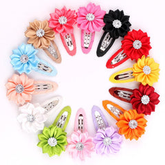 Wholesale Simple Style Flower Alloy Inlay Rhinestones Hair Clip - ChicMeto