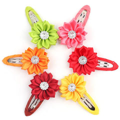 Wholesale Simple Style Flower Alloy Inlay Rhinestones Hair Clip - ChicMeto