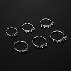 Wholesale Simple Style Geometric Stainless Steel Plating Nose Ring - ChicMeto