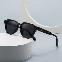 Wholesale Simple Style Gradient Color Resin Round Frame Full Frame Glasses - ChicMeto