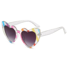 Wholesale Simple Style Heart Shape PC Cat Eye Full Frame Women's Sunglasses - ChicMeto