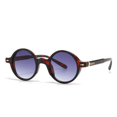 Wholesale Simple Style Round Resin Round Frame Full Frame Women Sunglasses - ChicMeto