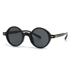 Wholesale Simple Style Round Resin Round Frame Full Frame Women Sunglasses - ChicMeto