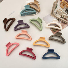 Wholesale Simple Style Solid Color Plastic Resin Spray Paint Hair Clip 1 Piece - ChicMeto