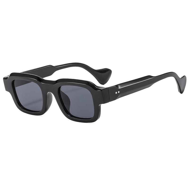 Wholesale Streetwear Color Block PC Special-Shaped Mirror Full Frame Womens Sunglasses - ChicMeto