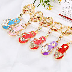 Wholesale Streetwear Korean Style Heart Shape Shoe Metal Women's Bag Pendant Keychain - ChicMeto