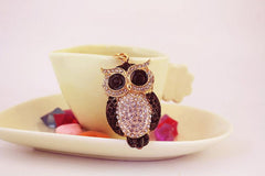 Wholesale Streetwear Owl Alloy Keychain | Rhinestone Inlay, Women's Keychain - ChicMeto