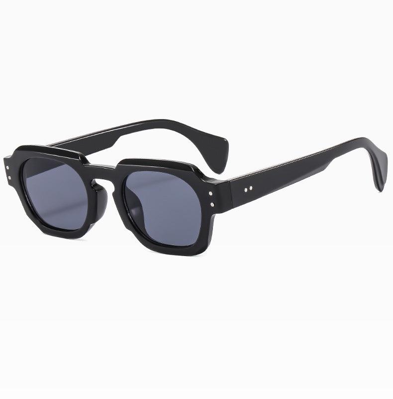 Wholesale Streetwear Solid Color PC Special-shaped Mirror Full Frame Glasses - ChicMeto