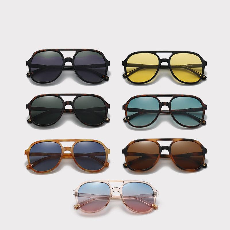 Wholesale Streetwear Solid Color TAC Toad Glasses Full Frame Women's Sunglasses - ChicMeto