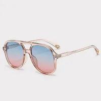 Wholesale Streetwear Solid Color TAC Toad Glasses Full Frame Women's Sunglasses - ChicMeto