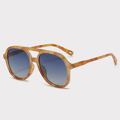 Wholesale Streetwear Solid Color TAC Toad Glasses Full Frame Women's Sunglasses - ChicMeto