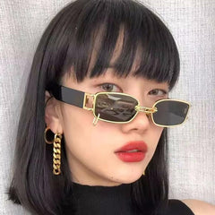 Wholesale Streetwear Square AC Square Full Frame Women's Sunglasses - ChicMeto