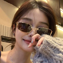 Wholesale Streetwear Square AC Square Full Frame Women's Sunglasses - ChicMeto