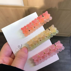 Wholesale Sweet Bear Alloy Soft Glue Hair Clip - ChicMeto