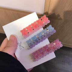 Wholesale Sweet Bear Alloy Soft Glue Hair Clip - ChicMeto