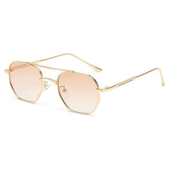 Wholesale Sweet Color Block PC Square Full Frame Women's Sunglasses - ChicMeto