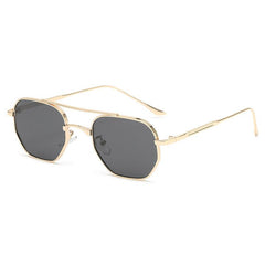 Wholesale Sweet Color Block PC Square Full Frame Women's Sunglasses - ChicMeto