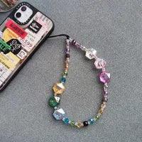 Wholesale Sweet Colorful Acrylic Plating Mobile Phone Chain - ChicMeto