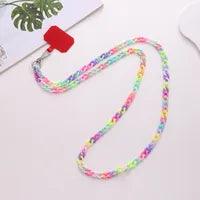 Wholesale Sweet Colorful Acrylic Plating Mobile Phone Chain - ChicMeto