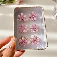 Wholesale Sweet Flower Imitation Pearl Alloy Resin Handmade Hair Clip - ChicMeto