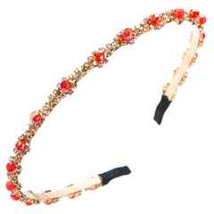 Wholesale Women's Casual Color Block Artificial Crystal Alloy Plating Inlay Crystal Hair Band - ChicMeto