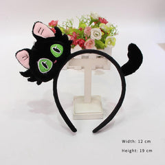 Wholesale Women's Casual Cute Cat Flannel Hair Band - ChicMeto