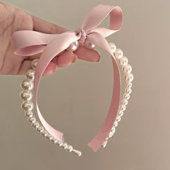 Wholesale Women's Cute Sweet Bow Knot Plastic Handmade Hair Band - ChicMeto