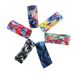 Wholesale Women's Simple Style Classic Color Block Cloth Printing Hair Band - ChicMeto