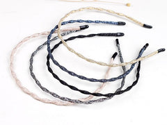 Wholesale Women's Simple Style Solid Color Cloth Hair Band - ChicMeto