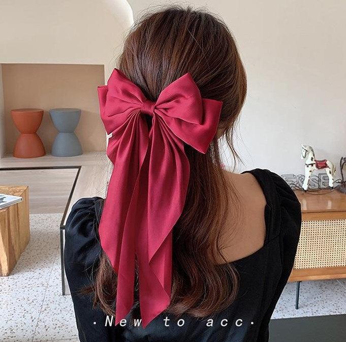 Wholesale Women's Sweet Bow Knot Brocade Hair Clip - ChicMeto