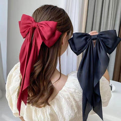 Wholesale Women's Sweet Bow Knot Brocade Hair Clip - ChicMeto