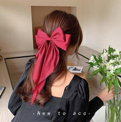 Wholesale Women's Sweet Bow Knot Brocade Hair Clip - ChicMeto