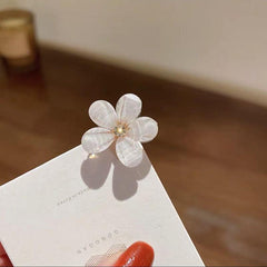 Wholesale Women's Sweet Flower Alloy Resin Plating Inlay Rhinestones Hair Clip - ChicMeto