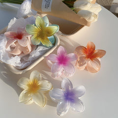 Wholesale Women's Sweet Flower Plastic Resin Hair Clip - ChicMeto