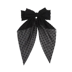 Wholesale Women's Sweet Polka Dots Bow Knot Polyester Hair Clip - ChicMeto