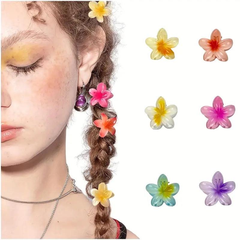 Wholesale Women's Sweet Simple Style Flower Plastic Hair Clip - ChicMeto