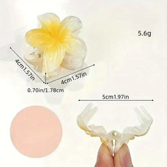 Wholesale Women's Sweet Simple Style Flower Plastic Hair Clip - ChicMeto